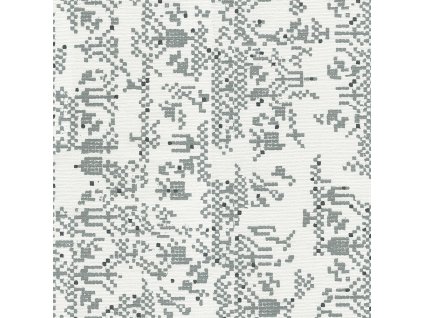 Bílo-šedá geometrická vliesová tapeta na zeď UC51001, Unconventional 2, Emiliana Parati, velikost 0,53 x 10,05 m
