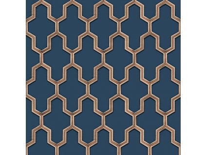 Luxusní vliesová geometrická tapeta WF121027, Wall Fabric, ID Design, velikost 0,53 x 10 m