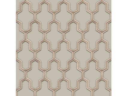 Luxusní vliesová geometrická tapeta WF121023, Wall Fabric, ID Design, velikost 0,53 x 10 m