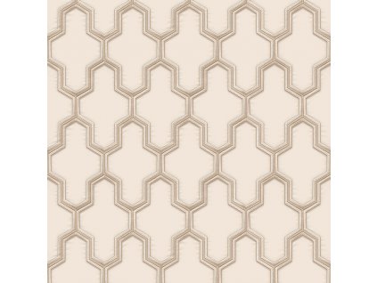 Luxusní vliesová geometrická tapeta WF121022, Wall Fabric, ID Design, velikost 0,53 x 10 m