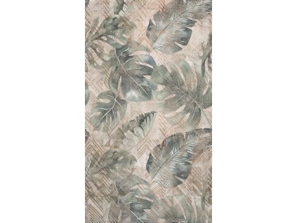 Vliesová obrazová tapeta Tropické listy A41801, 159 x 280 cm, Original, Murals, Grandeco