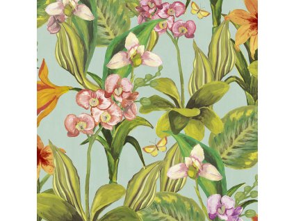 Květinová vliesová tapeta Orchideje BR24080, Breeze, Decoprint, velikost 0,53 x 10,05 m