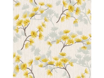 Květinová vliesová tapeta s vinylem BR24016, Breeze, Decoprint, velikost 0,53 x 10,05 m