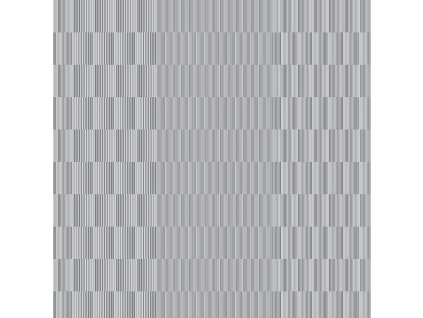 Šedo-stříbrná geometrická vliesová tapeta na zeď 105120, Formation, Graham & Brown, velikost 0,52 x 10 m