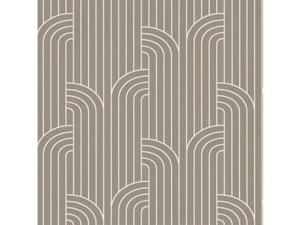 Luxusní šedo-béžová geometrická vliesová tapeta na zeď Z76018, Vision, Zambaiti Parati, velikost 0,7 x 10 m