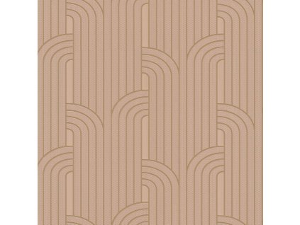 Luxusní zlato-béžová geometrická vliesová tapeta Z76042, Vision, Zambaiti Parati, velikost 0,7 x 10 m