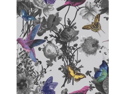 Luxusní vliesová tapeta na zeď květiny, ptáci 106430 Reverie, Graham&Brown, velikost 0,52 x 10 m