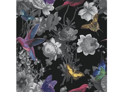 Luxusní vliesová tapeta na zeď květiny, ptáci 106431 Reverie, Graham&Brown, velikost 0,52 x 10 m