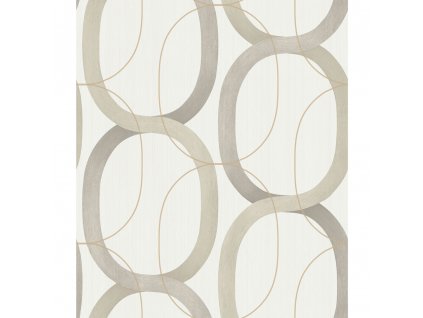 Geometrická vliesová tapeta, šedobéžový vzor OS4211, Modern Nature II, York, velikost 0,52 x 10 m