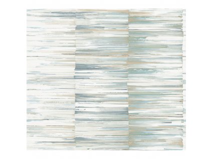Tyrkysověbéžová vliesová tapeta pruhy, proužky OS4233, Modern Nature II, York, velikost 0,685 x 8,2 m