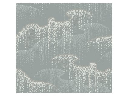 Šedomodrá vliesová tapeta na zeď, puntíky, perly OS4263, Modern nature II, York, velikost 0,685 x 8,2 m