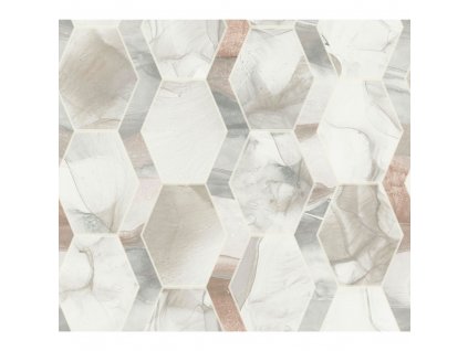 Vliesová tapeta na zeď, imitace mramorového obkladu OS4283, Modern nature II, York, velikost 0,685 x 8,2 m