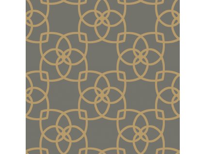 Luxusní hnědozlatá vliesová tapeta s ornamenty Y6200204, Dazzling Dimensions 2, York, velikost 0,53 x 10 m