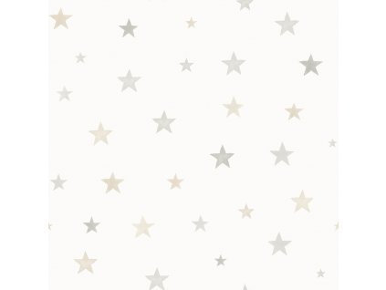 Vliesová dětská tapeta na zeď - hvězdičky JS3011, Jack´N Rose 2024 , Grandeco, velikost 0,53 x 10,05 m