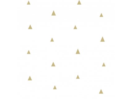 Vliesová tapeta bílá se zlatými trojúhelníky 347680, Precious, Origin, velikost 0,53 x 10,05 m