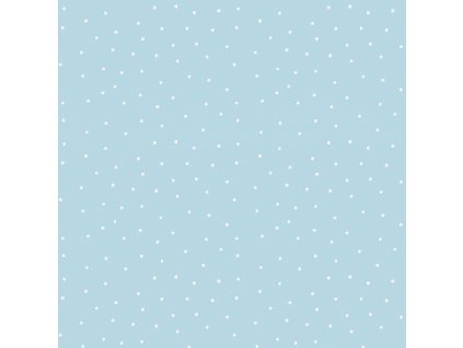 Modrá papírová tapeta s puntíky 459-1, Pippo, ICH Wallcoverings, velikost 0,53 x 10,05 m
