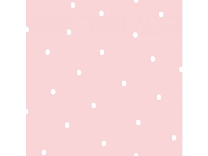 Růžová papírová tapeta s puntíky / skvrnami 460-2, Pippo, ICH Wallcoverings, velikost 0,53 x 10,05 m