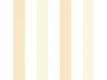 Papírová tapeta na zeď, bílé a žluté pruhy, proužky 461-4, Pippo, ICH Wallcoverings, velikost 0,53 x 10,05 m