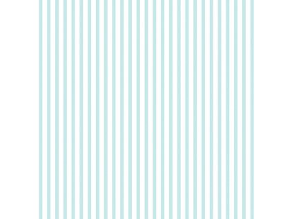 Papírová tapeta na zeď, bílé a tyrkysové pruhy, proužky 462-2, Pippo, ICH Wallcoverings, velikost 0,53 x 10,05 m