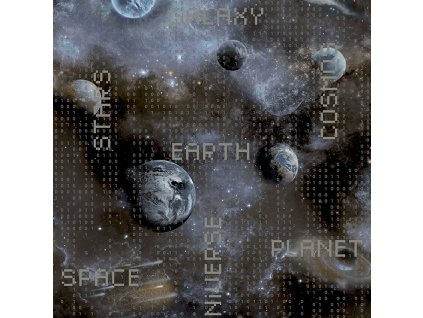 Vliesová tapeta na zeď Vesmír, planety GV24265, Good Vibes, Decoprint, velikost 0,53 x 10,05 m