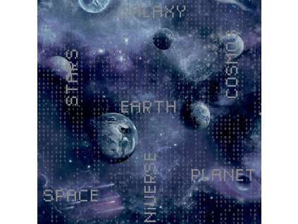 Vliesová tapeta na zeď Vesmír, planety GV24266, Good Vibes, Decoprint, velikost 0,53 x 10,05 m