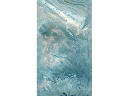 Vliesová obrazová tapeta, imitace modrého mramoru A54202, 159 x 280 cm, One roll, one motif, Grandeco