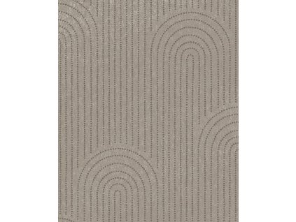 Šedá geometrická vliesová tapeta na zeď, 312437, Artifact, Eijffinger, velikost 0,52 x 10 m