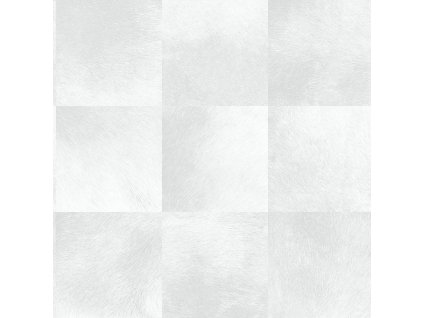 Vliesova tapeta, čtvercový vzor imitace šedobílé kožešiny 347485, Luxury Skins, Origin, velikost 0,53 x 10,05 m