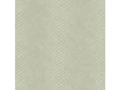 Šedozelená vliesová tapeta na zeď, imitace hadí kůže 347767, Luxury Skins, Origin, velikost 0,53 x 10,05 m