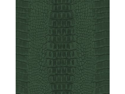 Vliesová tapeta na zeď zelená, imitace krokodýlí kůže 347776, Luxury Skins, Origin, velikost 0,53 x 10,05 m