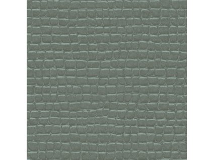 Šedozelená vliesová tapeta, imitace krokodýlí kůže 347778, Luxury Skins, Origin, velikost 0,53 x 10,05 m