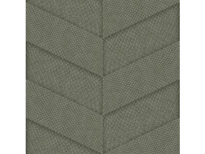 Vliesová tapeta na zeď zelená, parketový vzor kůže 347792, Luxury Skins, Origin, velikost 0,53 x 10,05 m