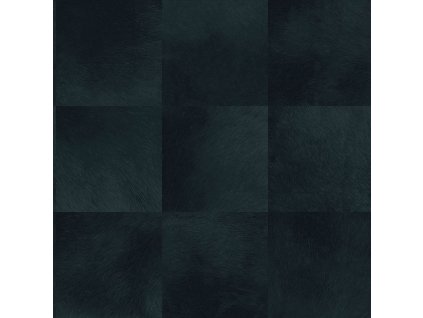 Tmavě modrá vliesová tapeta, čtvercový vzor imitace kožešiny 347800, Luxury Skins, Origin, velikost 0,53 x 10,05 m