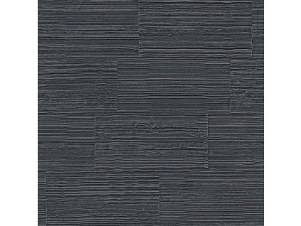Vliesová tapeta, imitace černostříbrného kamenného obkladu 347572, Matières - Stone, Origin, velikost 0,53 x 10,05 m