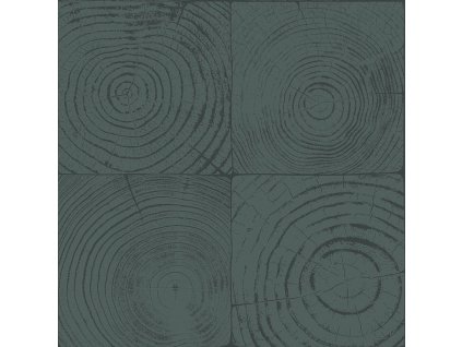Modrá vliesová tapeta, imitace dřeva s letokruhy 347549, Matières - Wood, Origin, velikost 0,53 x 10,05 m