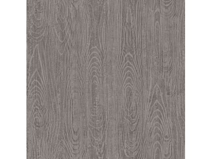 Metalická vliesová tapeta na zeď šedohnědá, imitace dřeva 347556, Matières - Wood, Origin, velikost 0,53 x 10,05 m