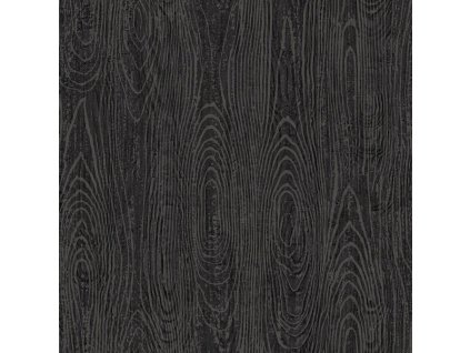 Černá pololesklá vliesová tapeta na zeď, imitace dřeva 347558, Matières - Wood, Origin, velikost 0,53 x 10,05 m