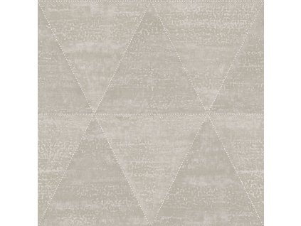 Metalická vliesová tapeta, imitace kovových trojúhelníků 347590, Matières - Metal, Origin, velikost 0,53 x 10,05 m