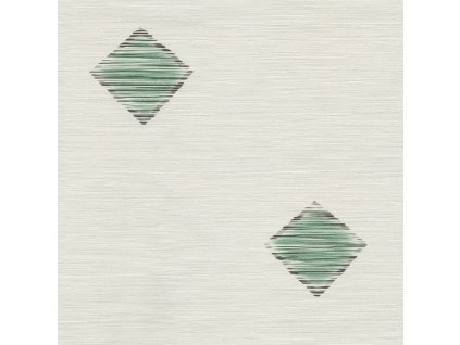 Vliesová tapeta se zeleným geometrickým vzorem 45207, Feeling, Emiliana, velikost 0,53 x 10,05 m