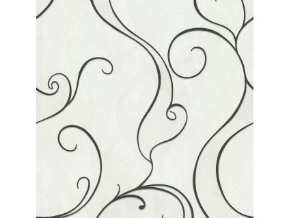 Bílá / perlová vliesová tapeta s ornamenty 45216, Feeling, Emiliana, velikost 0,53 x 10,05 m