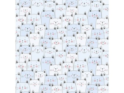 Dětská vliesová tapeta na zeď Kočky, kočičky, 134-3, Sambori, ICH Wallcoverings, velikost 0,53 x 10,05 m