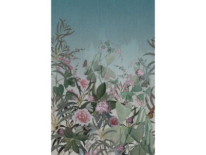 Luxusní vliesová obrazová tapeta s rostlinným vzorem OND22101, 200 x 300 cm, Cinder, Onirique, Decoprint