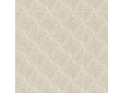 Béžová geometrická vliesová tapeta na zeď, CU3303, Cumaru, Grandeco, velikost 0,53 x 10,05 m