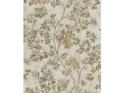 Luxusní vliesová tapeta s větvičkami, listy, Z21706, Tradizione Italiana, Zambaiti Parati, velikost 10,05 x 1,06 m