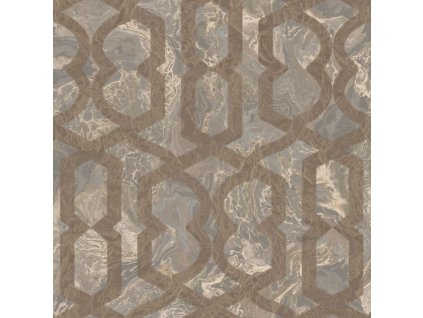Luxusní  geometrická vliesová tapeta na zeď, M69920, Splendor, Zambaiti Parati, velikost 10,05 x 1,06 m