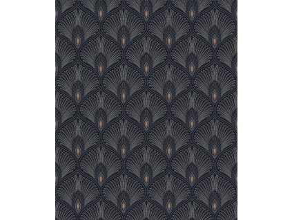 Modrá zámecká vliesová tapeta na zeď, OTH206, Othello, Zoom by Masureel, velikost 10,05 x 0,53 m