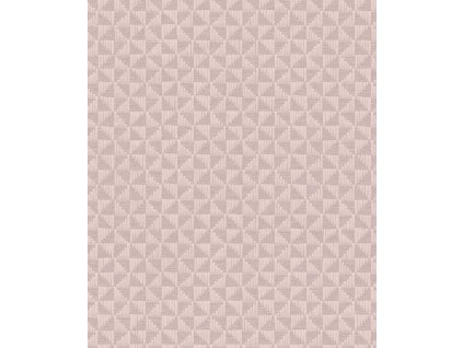 Starorůžová geometrická vliesová tapeta na zeď, ZEN308, Zen, Zoom by Masureel, velikost 10,05 x 0,53 m