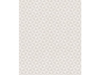 Šedo-béžová geometrická vliesová tapeta na zeď, ZEN303, Zen, Zoom by Masureel, velikost 10,05 x 0,53 m