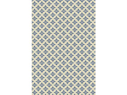 Modro-béžová geometrická vliesová tapeta na zeď,  118579, Joules, Graham&Brown, velikost 10 x 0,52 m