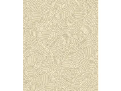 Krémová geometrická vliesová tapeta na zeď, BA26090,  Brazil,  Decoprint, velikost 10,05 x 0,53 m